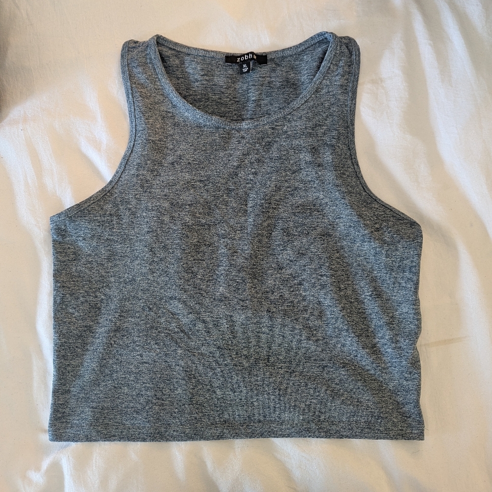 Zobha Blue Gray Women's Athletic Tank
